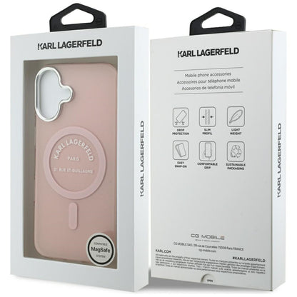 MagSafe-deksel for Apple iPhone 17, Karl Lagerfeld, IML Logo RSG, Rosa