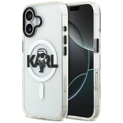 MagSafe-deksel for Apple iPhone 17, Karl Lagerfeld, IML Sketch Logo Karl, Gjennomsiktig