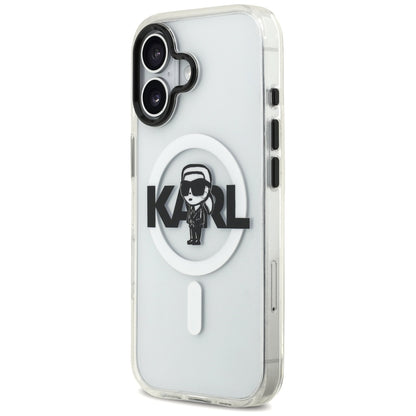 MagSafe-deksel for Apple iPhone 17, Karl Lagerfeld, IML Sketch Logo Karl, Gjennomsiktig