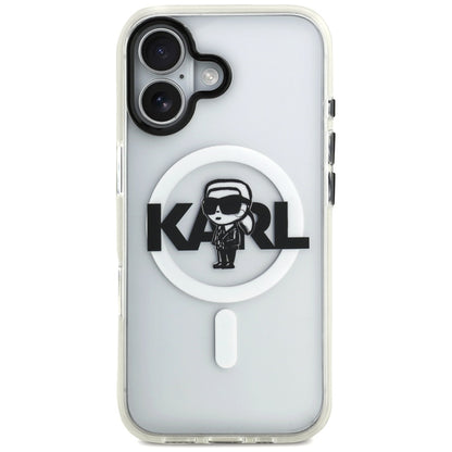MagSafe-deksel for Apple iPhone 17, Karl Lagerfeld, IML Sketch Logo Karl, Gjennomsiktig