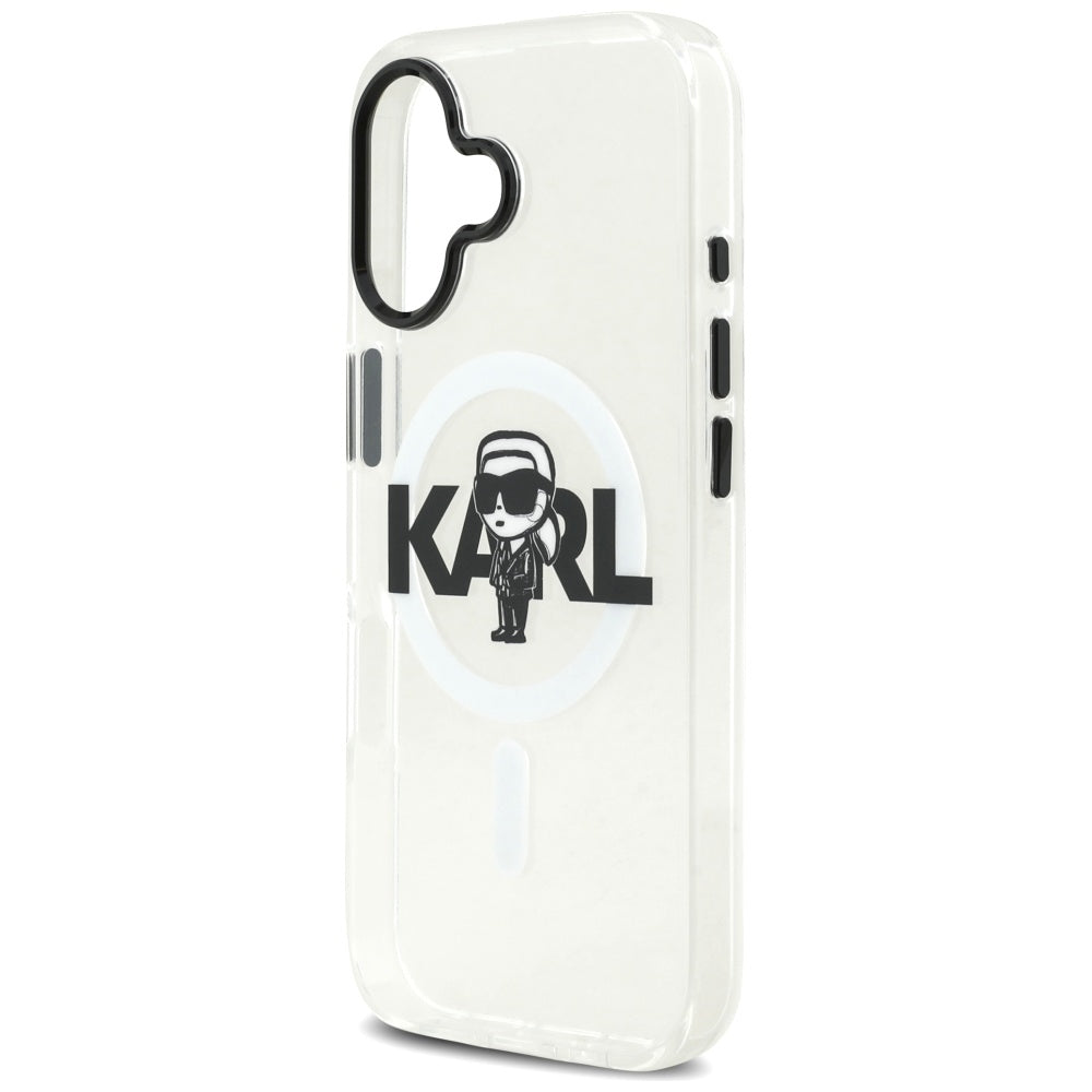 MagSafe-deksel for Apple iPhone 17, Karl Lagerfeld, IML Sketch Logo Karl, Gjennomsiktig