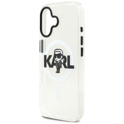 MagSafe-deksel for Apple iPhone 17, Karl Lagerfeld, IML Sketch Logo Karl, Gjennomsiktig