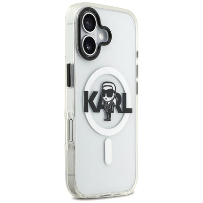 MagSafe-deksel for Apple iPhone 17, Karl Lagerfeld, IML Sketch Logo Karl, Gjennomsiktig