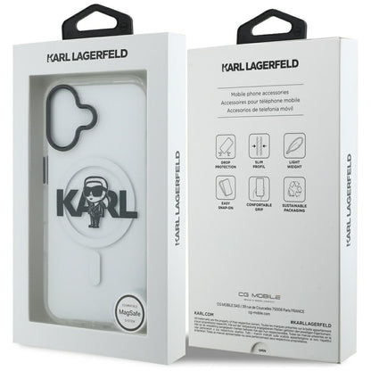 MagSafe-deksel for Apple iPhone 17, Karl Lagerfeld, IML Sketch Logo Karl, Gjennomsiktig