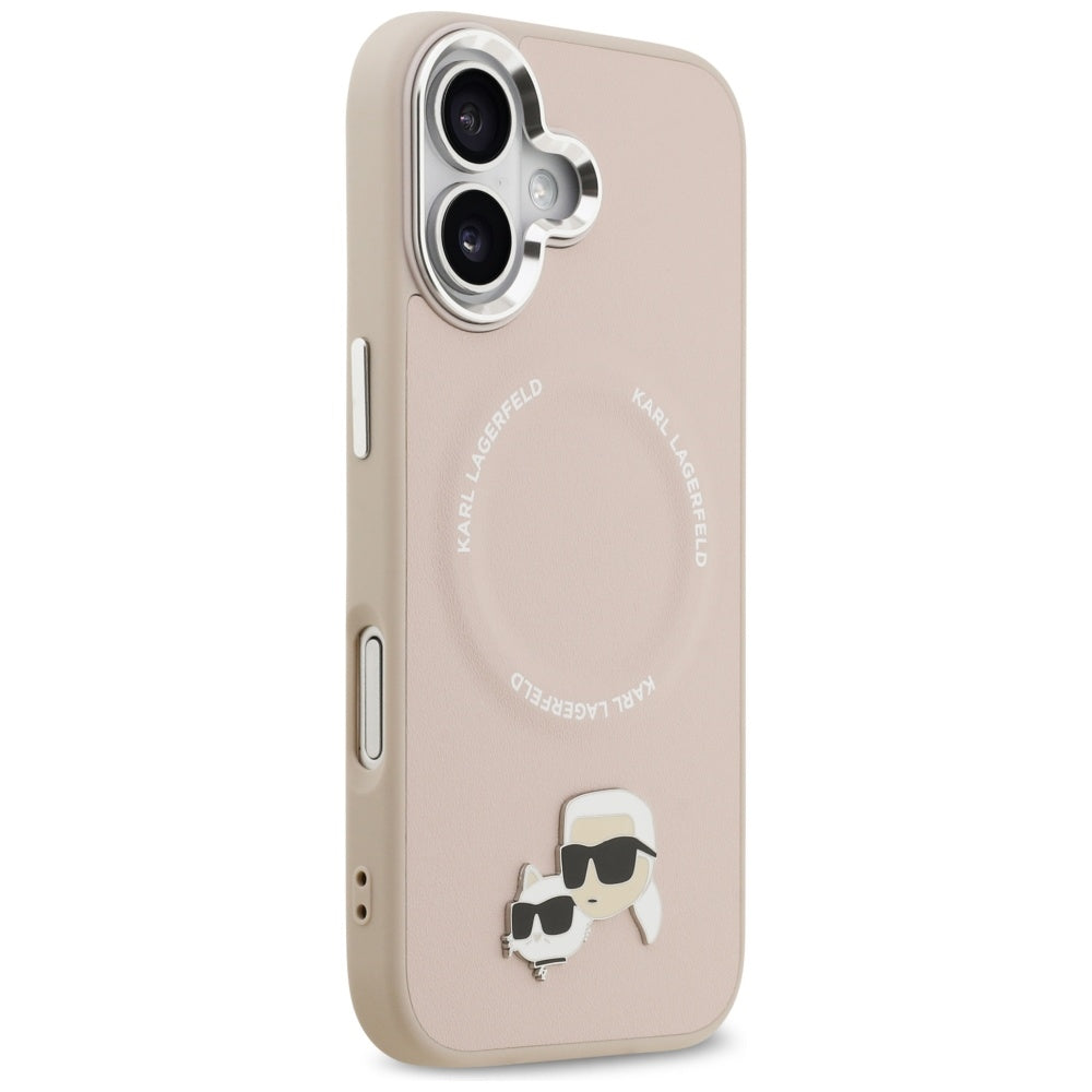 MagSafe deksel for Apple iPhone 17, Karl Lagerfeld, Karl & Choupette Pins, Rosa