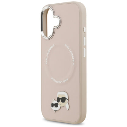 MagSafe deksel for Apple iPhone 17, Karl Lagerfeld, Karl & Choupette Pins, Rosa
