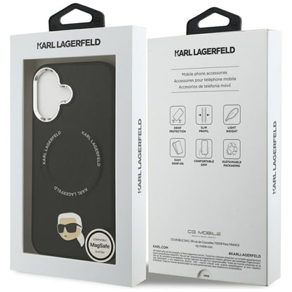 MagSafe-deksel for Apple iPhone 17, Karl Lagerfeld, Karl Pin, Svart