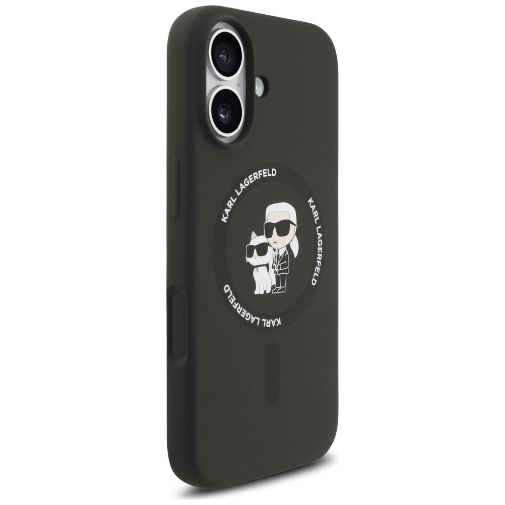 MagSafe-deksel for Apple iPhone 17, Karl Lagerfeld, Ring Karl & Choupette, Svart