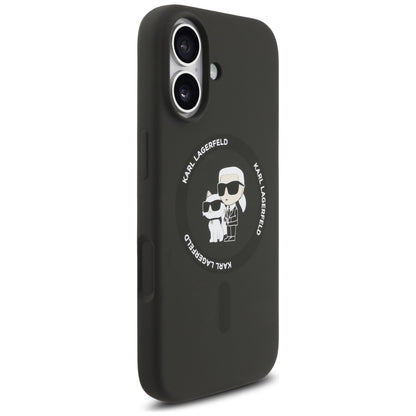 MagSafe-deksel for Apple iPhone 17, Karl Lagerfeld, Ring Karl & Choupette, Svart