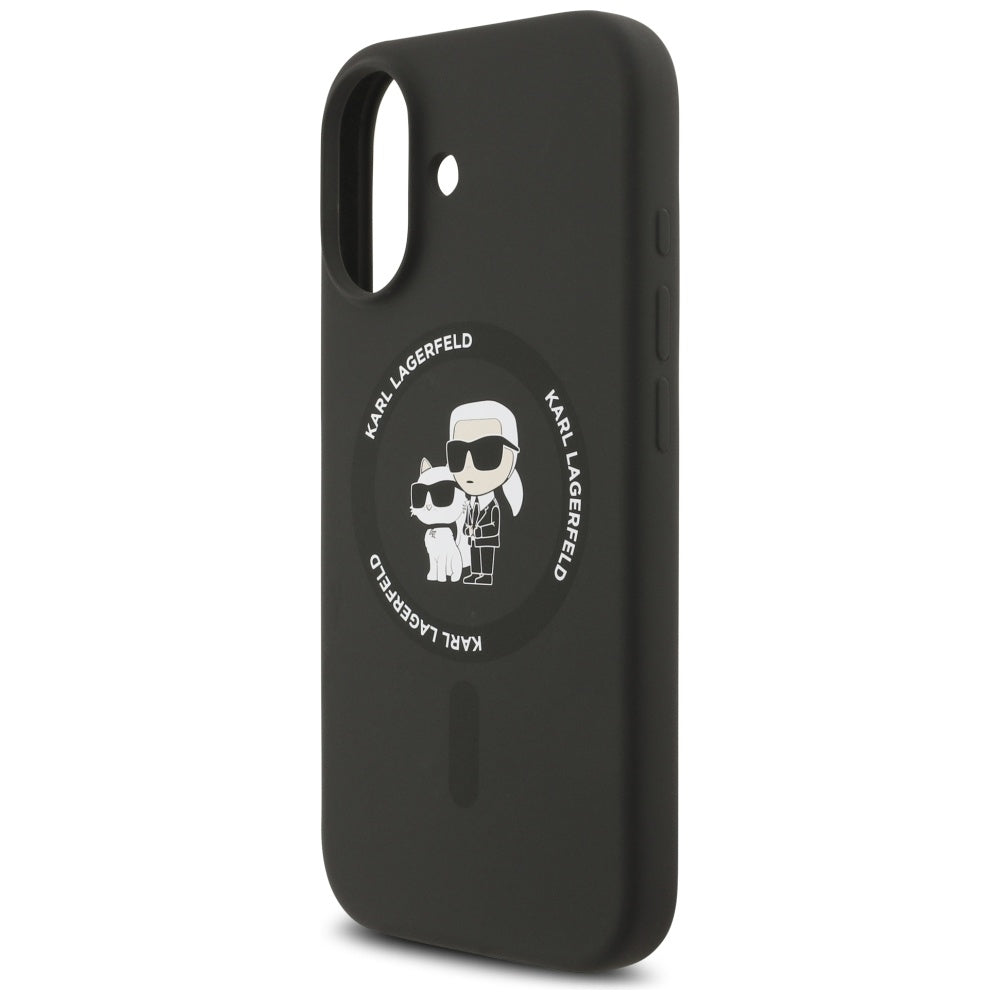 MagSafe-deksel for Apple iPhone 17, Karl Lagerfeld, Ring Karl & Choupette, Svart