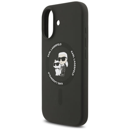 MagSafe-deksel for Apple iPhone 17, Karl Lagerfeld, Ring Karl & Choupette, Svart