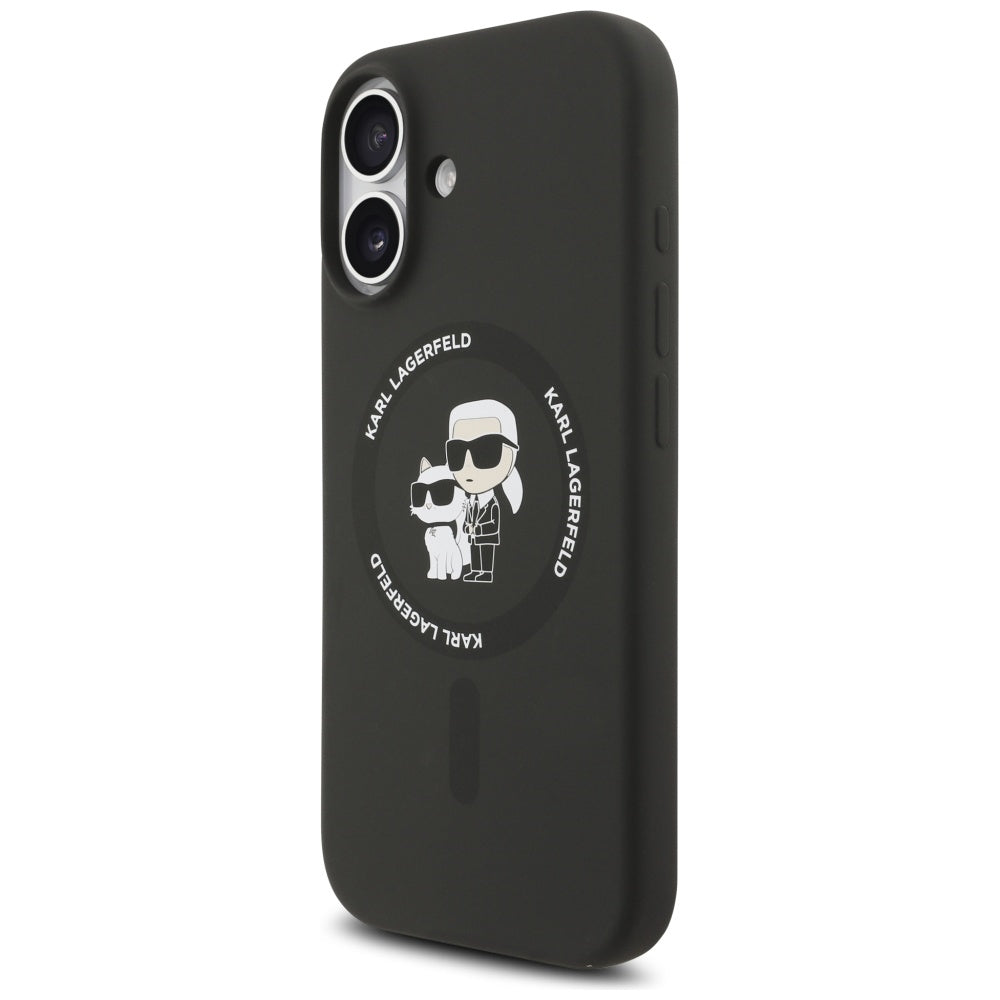 MagSafe-deksel for Apple iPhone 17, Karl Lagerfeld, Ring Karl & Choupette, Svart