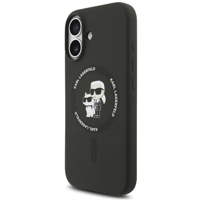 MagSafe-deksel for Apple iPhone 17, Karl Lagerfeld, Ring Karl & Choupette, Svart
