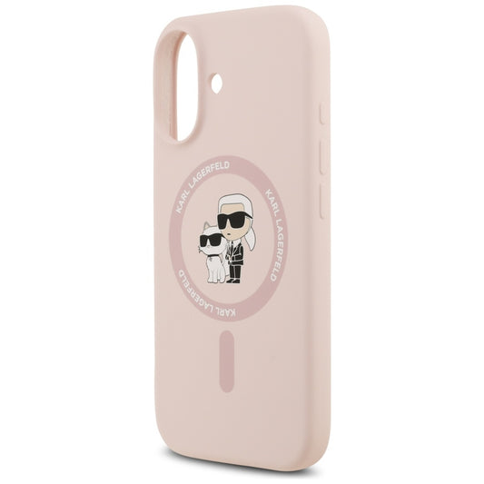 MagSafe deksel for Apple iPhone 17, Karl Lagerfeld, Ring Karl & Choupette, Rosa