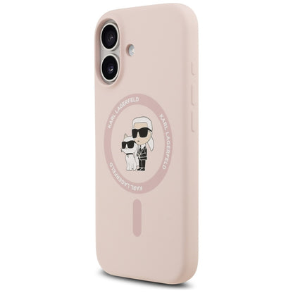 MagSafe deksel for Apple iPhone 17, Karl Lagerfeld, Ring Karl & Choupette, Rosa