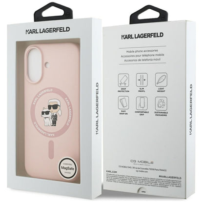 MagSafe deksel for Apple iPhone 17, Karl Lagerfeld, Ring Karl & Choupette, Rosa