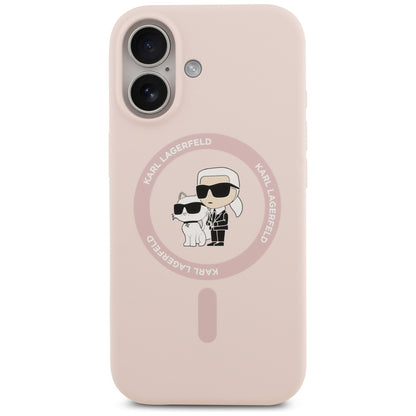 MagSafe deksel for Apple iPhone 17, Karl Lagerfeld, Ring Karl & Choupette, Rosa