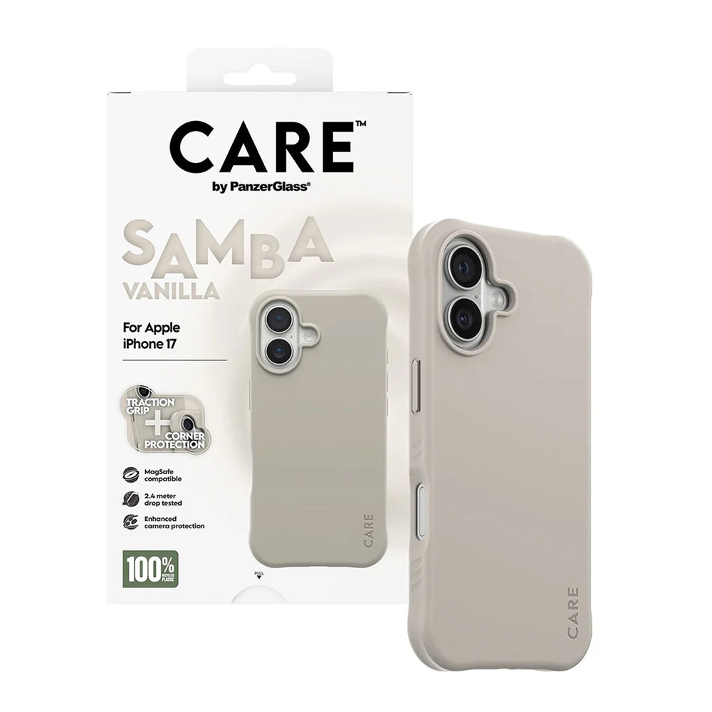 MagSafe-deksel for Apple iPhone 17, PanzerGlass, Fashionable Care, Beige