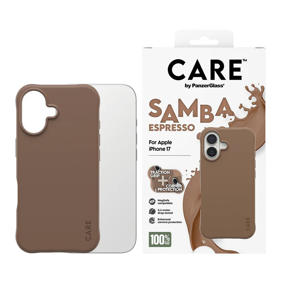 MagSafe-deksel for Apple iPhone 17, PanzerGlass, Fashionable Care, Brun