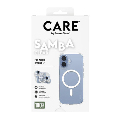 MagSafe-deksel for Apple iPhone 17, PanzerGlass, Motebevisst, Transparent Hvit