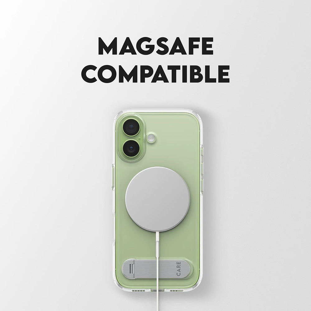 MagSafe-deksel for Apple iPhone 17, PanzerGlass, med Kickstand, Gjennomsiktig