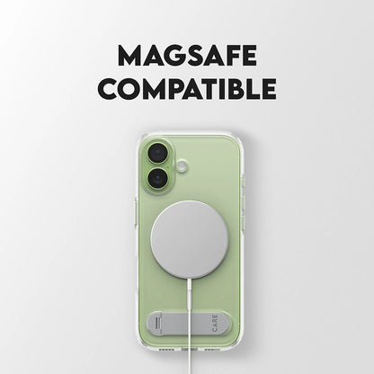 MagSafe-deksel for Apple iPhone 17, PanzerGlass, med Kickstand, Gjennomsiktig