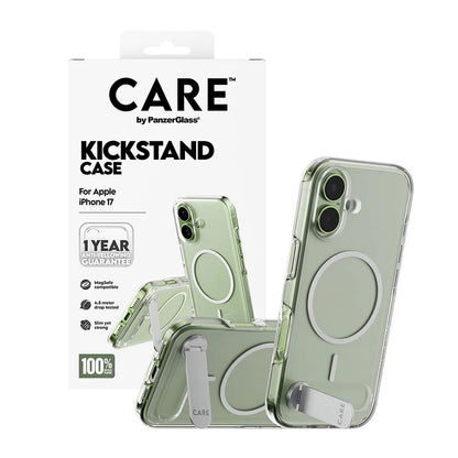 MagSafe-deksel for Apple iPhone 17, PanzerGlass, med Kickstand, Gjennomsiktig
