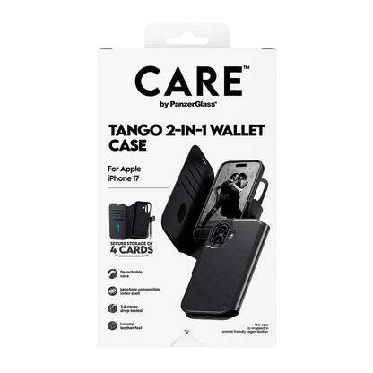 MagSafe-deksel for Apple iPhone 17, PanzerGlass, Care Feature Tango Two-in-One, Svart