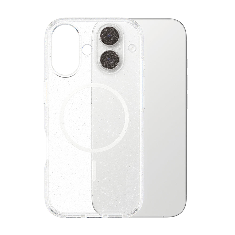 MagSafe-deksel for Apple iPhone 17, PanzerGlass, Care Urban Explorer Star Lit, Transparent Hvit