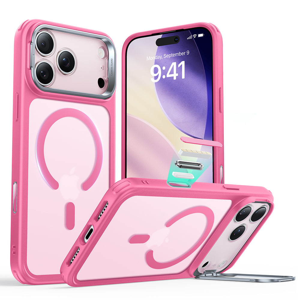MagSafe-deksel for Apple iPhone 17 Pro, ESR, Classic Hybrid Kickstand, Satinrosa