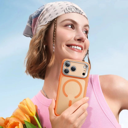 MagSafe-deksel for Apple iPhone 17 Pro, ESR, Classic Hybrid Kickstand Slide, Satinert Oransje