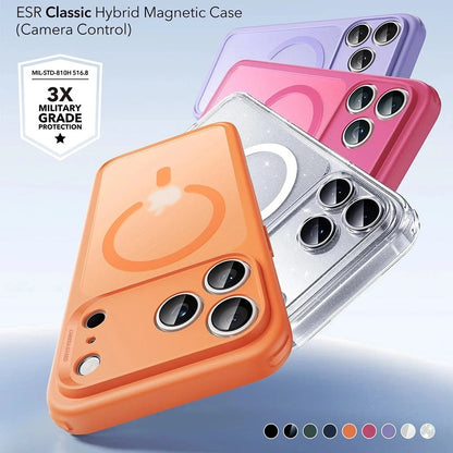 MagSafe-deksel for Apple iPhone 17 Pro, ESR, Classic Hybrid, Satinert Oransje