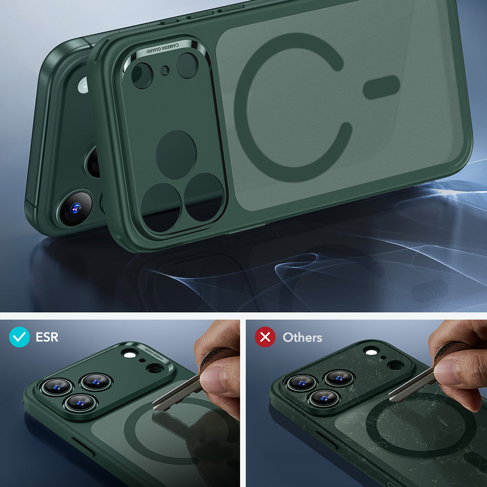 MagSafe-deksel for Apple iPhone 17 Pro, ESR, Classic Hybrid, Satenggrønn