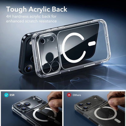 MagSafe-deksel for Apple iPhone 17 Pro, ESR, Classic Hybrid med skjermbeskytter, Gjennomsiktig