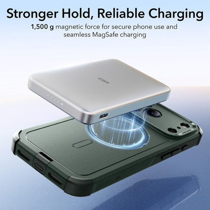 MagSafe-deksel for Apple iPhone 17 Pro, ESR, Cyber, Grønn