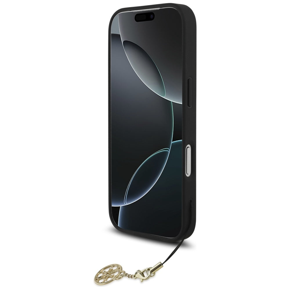 MagSafe-deksel for Apple iPhone 17 Pro, Guess, 4G Charm Cradle, Svart