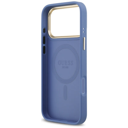 MagSafe-deksel for Apple iPhone 17 Pro, Guess, 4G Classic, Blå