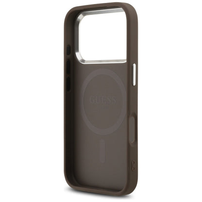 MagSafe-deksel for Apple iPhone 17 Pro, Guess, 4G Classic Logo, Brun
