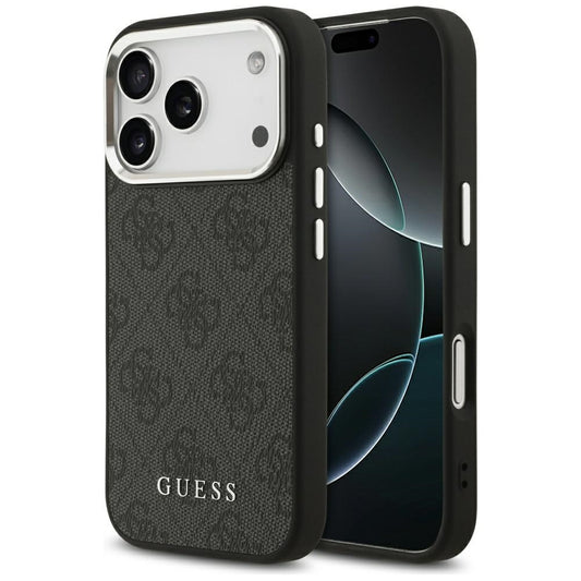 MagSafe-deksel for Apple iPhone 17 Pro, Guess, 4G Classic Logo, Svart