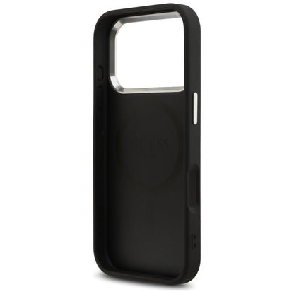 MagSafe-deksel for Apple iPhone 17 Pro, Guess, 4G Classic Logo, Svart