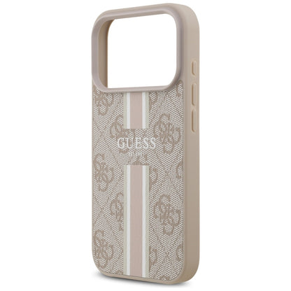 MagSafe-deksel for Apple iPhone 17 Pro, Guess, 4G Printed Stripes, Rosa
