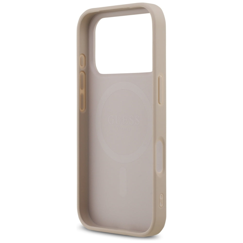 MagSafe-deksel for Apple iPhone 17 Pro, Guess, 4G Printed Stripes, Rosa