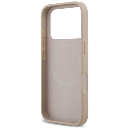 MagSafe-deksel for Apple iPhone 17 Pro, Guess, 4G Printed Stripes, Rosa
