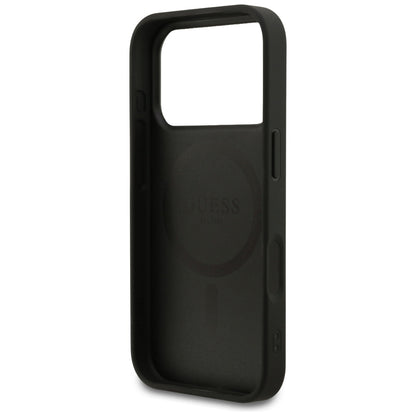 MagSafe-deksel for Apple iPhone 17 Pro, Guess, 4G Ring Classic Logo, Svart