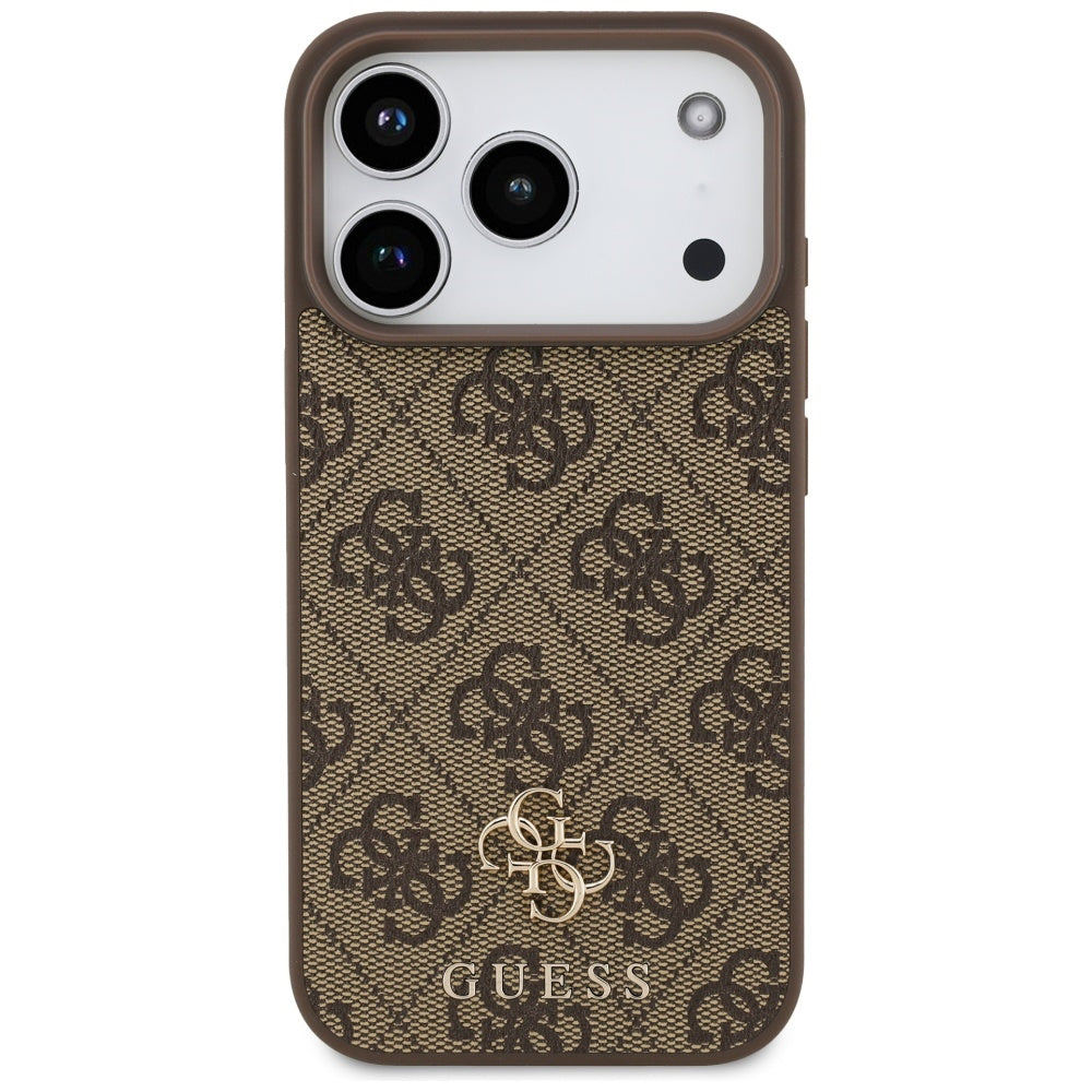 MagSafe-deksel for Apple iPhone 17 Pro, Guess, 4G Small and Classic Logo, Brun
