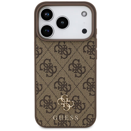 MagSafe-deksel for Apple iPhone 17 Pro, Guess, 4G Small and Classic Logo, Brun