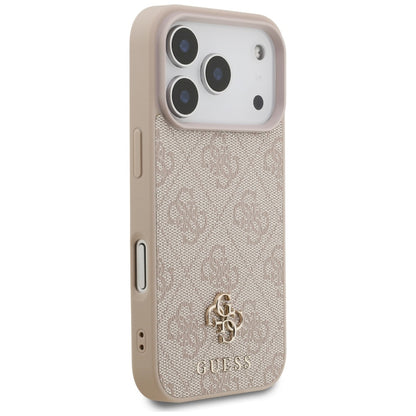 MagSafe-deksel for Apple iPhone 17 Pro, Guess, 4G Small and Classic Logo, Rosa
