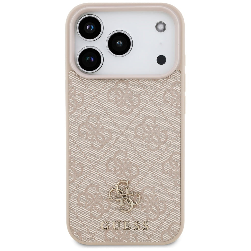 MagSafe-deksel for Apple iPhone 17 Pro, Guess, 4G Small and Classic Logo, Rosa
