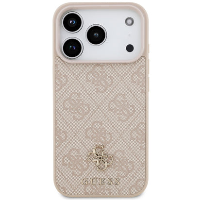 MagSafe-deksel for Apple iPhone 17 Pro, Guess, 4G Small and Classic Logo, Rosa