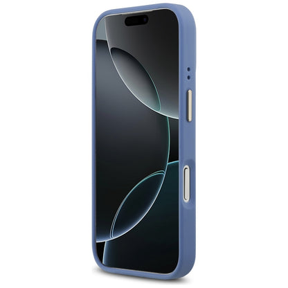 MagSafe-deksel for Apple iPhone 17 Pro, Guess, 4G Strass Logo, Blå